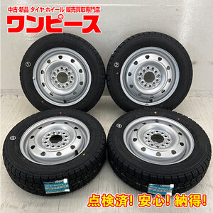 新品タイヤ 中古鉄ホイールセット 155/65R13 73Q 13インチ 13×4B 12HM PCD100/110/114.3 グッドイヤー 冬 モコ d1488