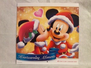 非売品 2020年 令和二年 ディズニー 壁掛け カレンダー ミッキーマウス ミニーマウス d POINT CLUB 送料込み ドナルドダック