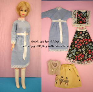 No Doll 152* 60’S ヴィンテージ　フランシーサイズ　モッズアウトフィット　5pcs ＊ブライス