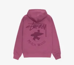 【雷市場（ポンジャン）商品韓国直送】 STUSSY(ステューシー) beach roots zip hoodie berry サーファー ベリー m