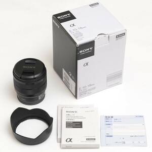 送料無料 SONY E 10-18mm F4 OSS SEL1018 純正 超広角ズームレンズ 手振れ補正 F4通し 動作確認済 使用感少ない美品