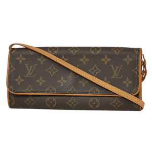 ルイ・ヴィトン Louis Vuitton ポシェットツイン GM クラッチバッグ 2WAY ショルダーバッグ モノグラム ブラウン M51852 レディース 中古