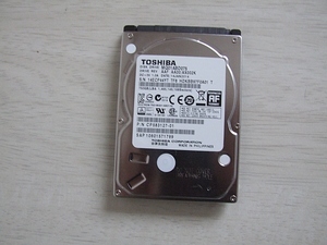 ☆ TOSHIBA MQ01ABD075 9.5mm 2.5インチHDD 750GＢ (5108時間） ☆4139