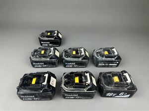  バッテリー 18V ジャンク品 7個セット マキタ×5個 互換×2個 中古品