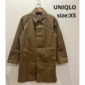 ユニクロ UNIQLO ステンカラーコート コート ブロックテック メンズ XS