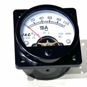 【未使用】J＆L PANEL METER パネルメーター アナログ電圧計 JL-45 CLASS2.5 1000V 電流計 アナログ