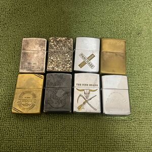 中古 ライター　喫煙具　Zippo　おまとめ8点　※着火未確認・現状渡し