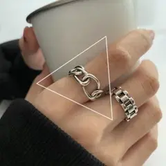 シルバー リング 指輪 女性 個性的 シンプル スタイリッシュ チューン