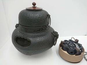 風炉釜 茶釜 鉄釜 茶道具 電熱器