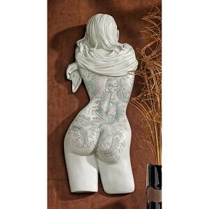 セクシー女性裸婦の壁掛け　インテリアオブジェモダンアート西洋彫刻裸像裸婦置物装飾品個性的雑貨立体裸女壁飾りウォールデコエロチック
