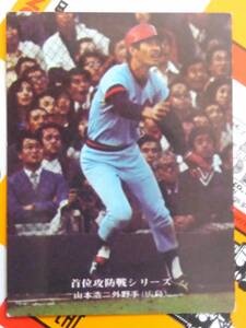 【カルビー 1977 プロ野球】№217 広島/山本浩二