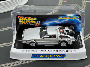 No.128 SCALEXTRIC Delorean Back to the Future2 [新品未使用 1/32スロットカー]