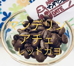 Qグレード コーヒー豆 300g マンデリン アチェ レッドガヨ ウェーイラン Star Beans YouCoffee アチェマンデリンの最高峰