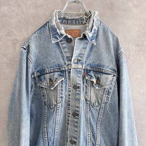 70s Levi’s リーバイス 71205-0217 デニムジャケット 4th サークルR 42L L相当 ロング丈 ヴィンテージ 希少