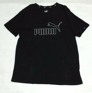 ☆PUMA.com プーマ Lサイズ 半袖Tシャツ FOREVER BETTER TEEスポーツ ライフ スタイル フアッションCOTTONティー ブラック黒色タブ刺繍ロゴ