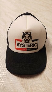 ヒステリックグラマー　HYSTERIC GLAMOUR　キャップ 帽子 メッシュキャップ 黒 ブラック　送料無料