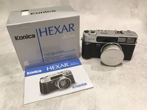  【美品】Konica コニカ HEXAR ヘキサー 35mm F2.0 silver シルバー フィルムカメラ レンジファインダー