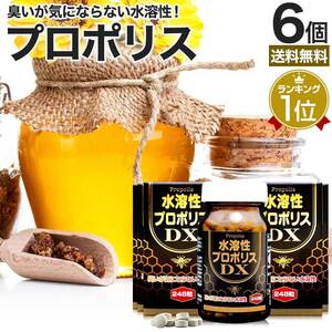 サプリ プロポリス プロポリスサプリ 248粒*6個セット 約162～186日分 送料無料 宅配便