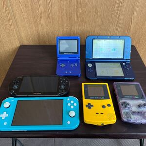 ゲーム機まとめて　NEW3DS LL GBASP スイッチライト　GBC VITA 本体　まとめて