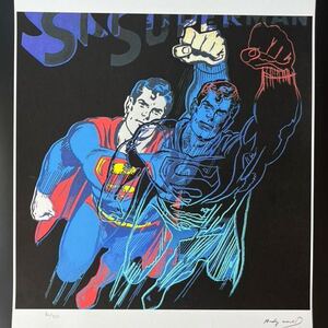 ◆1点限り◆ アンディ ウォーホル Andy Warhol 「スーパーマン」Superman リトグラフ 模写