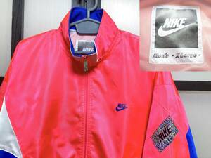 80s〜90s ナイキ 蛍光カラー ジャージ / 80年代 90年代 NIKE トラック ジャケット track jacket ビンテージ Vintage 