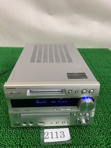 2113-10B ONKYO FR-N9FX ★　オンキョー　MD　CD　音響機器　オンキョー