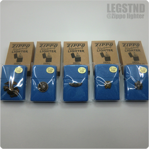 廃盤 Light Blue Crackle U.S.Military Insignia Metal Zippo Set (5 PCS) アメリカ軍徽章 全面ライトブルークラックル塗装 5種セット