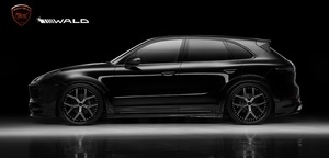 【WALD BlackBison】 Porsche 9YA 2018y- Cayenne サイドステップ 左右セット ポルシェ カイエン バルド ヴァルド