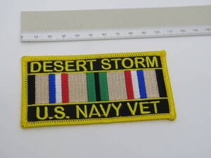 ワッペン　アメリカ海軍　退役軍人　Desert Storm US Navy Veteran patch エンブレム