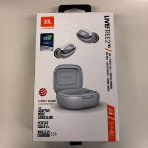 新品未使用 JBL Live Free 2 TWS JBLLIVEFREE2TWSSIL Silver ハンズフリー Bluetooth WAVE100 USBタイプC ワイヤレスイヤホン Dual Connect