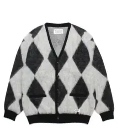 WACKO MARIA DIAMOND MOHAIR CARDIGAN