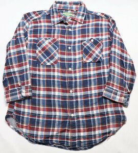 SugarCane Light (シュガーケーンライト) Double Gauze Check Shirts / ダブルガーゼ チェックシャツ sc35982 ネイビー size M