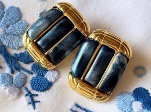 ヴィンテージ ** クラシカル カボション イヤリング vintage earrings フランス