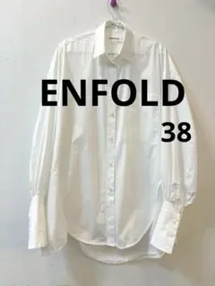 【ENFOLD】変形シャツ white 38