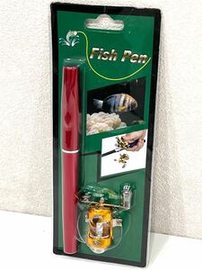 1円スタート　未使用品　Fish Pen フィッシュペン　釣り　川　海　ペン型　小型　コンパクトリール　ロッド　釣竿　携帯釣竿　アジ　穴釣り