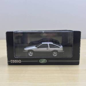 119 B-752/【1円スタート!!】EBBRO 1/43 トヨタ スプリンタートレノ 3ドア AE86 1983 シルバー