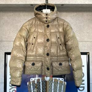 【即決】MONCLER モンクレール ダウンジャケット レディース ベージュ系 国内正規品 サイズ0