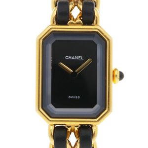 シャネル プルミエール M 腕時計 GP H0001 クオーツ 1年保証 CHANEL 中古