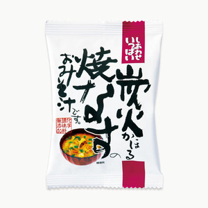 炭火かほる焼なすのおみそ汁 8.7g×10食 即席みそ汁 コスモス食品 フリーズドライ しあわせいっぱい 味噌汁 化学調味料無添加 茄子