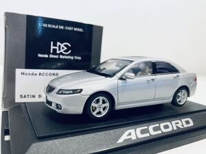 【送料無料】1/43 ホンダ特注 EBBRO HONDA Accord ホンダ アコード 2002 Silver