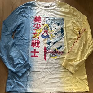 sailor moon Crystal 月野うさぎ 長袖 Tシャツ 美少女戦士 セーラームーン アニメT anime L/S Tee 武内直子 なかよし vintage USED グッズ 