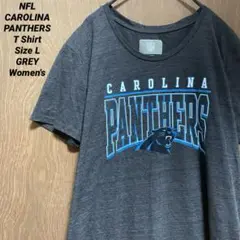 NFL CAROLINA PANTHERS Tシャツ グレー レディース L