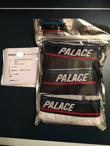 PALACE SKATEBOARDS 18 WINTER BOXERS BLACK／WHITE／NAVY Sサイズ 新品未開封 PALACE JAPAN ONLINE購入 パレス 正規品 3枚入