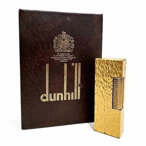 【着火確認済】ダンヒル(dunhill) ガスライター ローラー式 US.RE 24163 ゴールド スイス製 コレクション 嗜好品 箱 冊子 送料880円