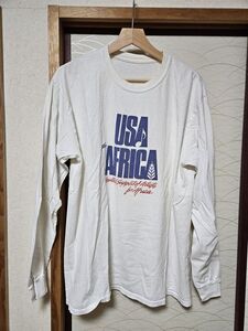 古着　ユーズド　ヴィンテージ USA for AFRICA　レトロ　長袖Tシャツ　