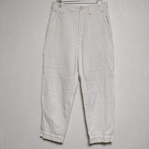 MHL. 595-3143501 WORN LINEN COTTON DRILL 定価30800円 パンツ 22AW オフホワイト エムエイチエル 3-0830G 221441