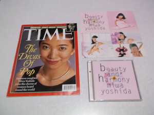 (　吉田美和 表紙洋書雑誌 TIME + CD beauty and harmony & ステッカー ♪　DREAMS COME TRUE　ドリカム