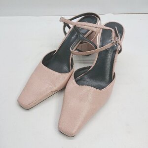 ◇ CHARLES & KEITH　チャールズ＆キース 留め具付き ハイヒール サイズ22.5 ピンク系 レディース E