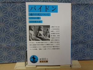 パイドン　魂の不死について　プラトン　岩波文庫　