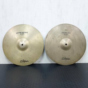 ZILDJIAN BOTTOM NEW BEAT HI-HAT 14 / 36cm 上下セット 【 中古品 / 動作確認済み 】